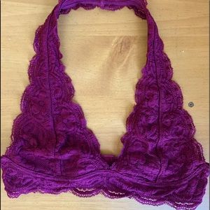 S/M Burgundy Lace Bralette